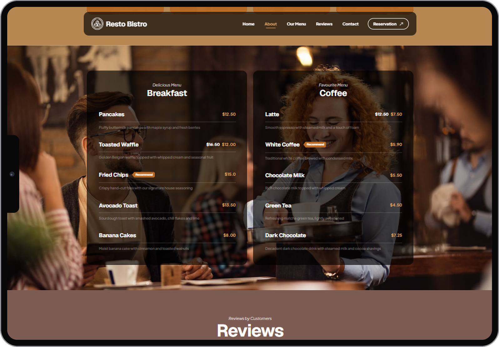 Resto Bistro on iPad